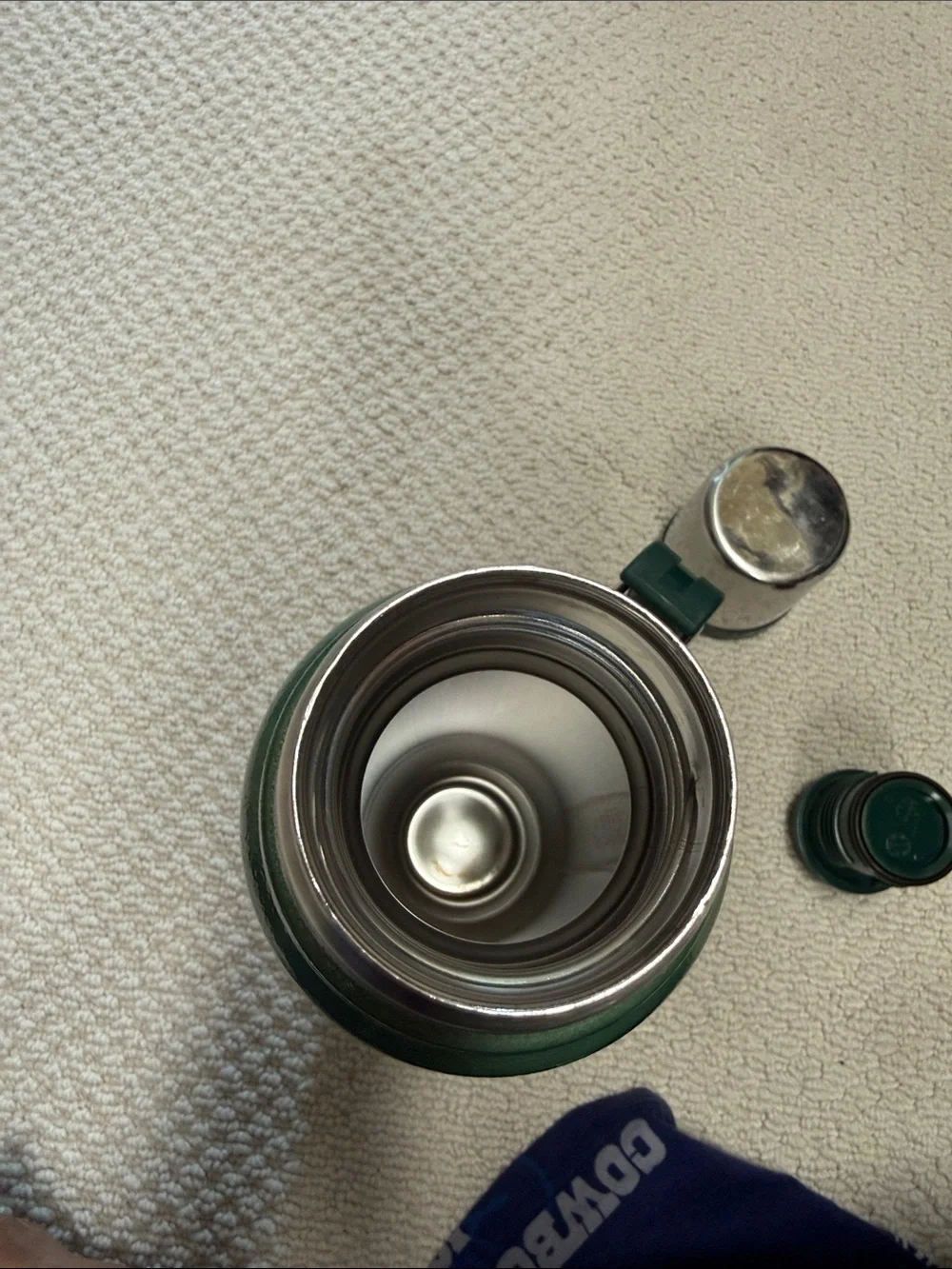 Stanley Dark Green Insulated Vacuum Bottle with Handle - Picture 6 of 8